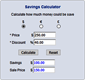 Savings Calculator Demo